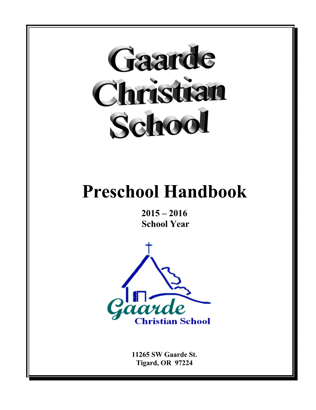 Preschool Handbook