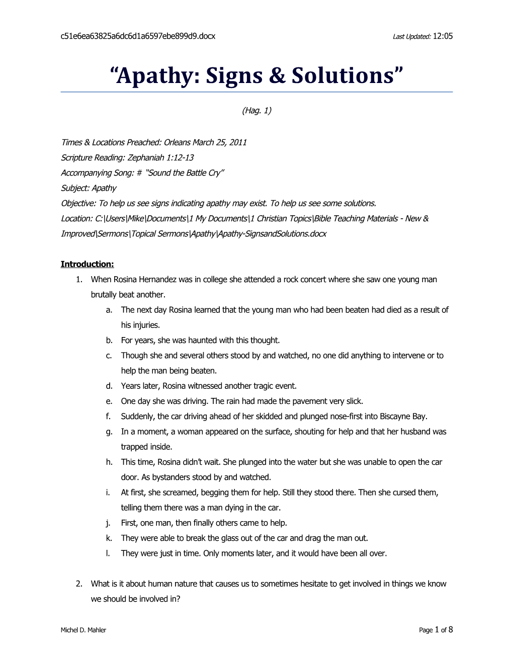 Apathy-Signsandsolutionslast Updated: 3/24/2012 11:51 PM