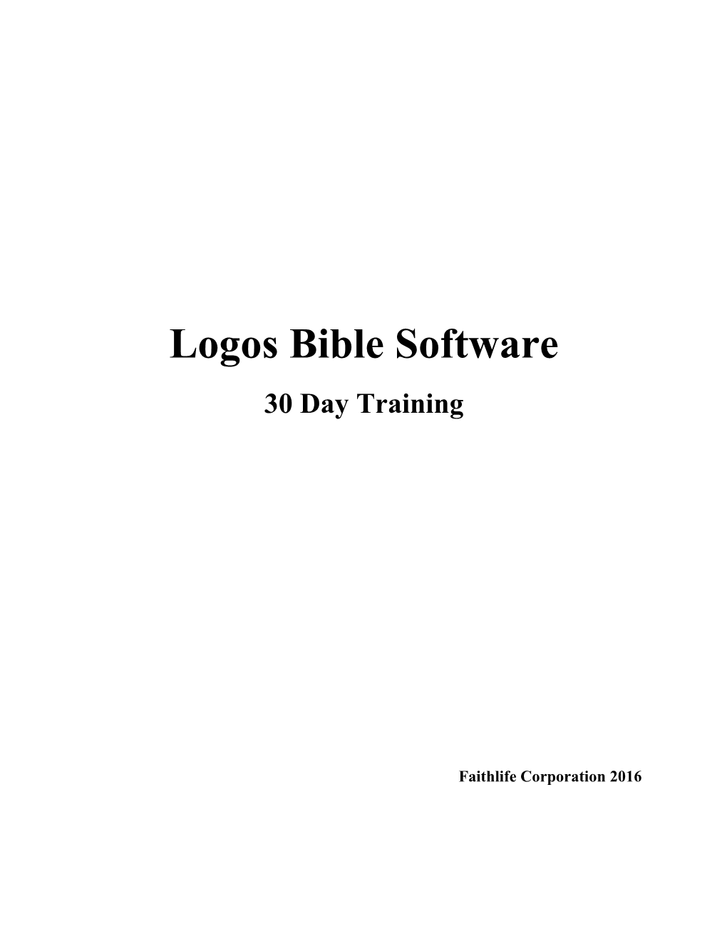 Learn to Study the Bible with Logos: Part 1