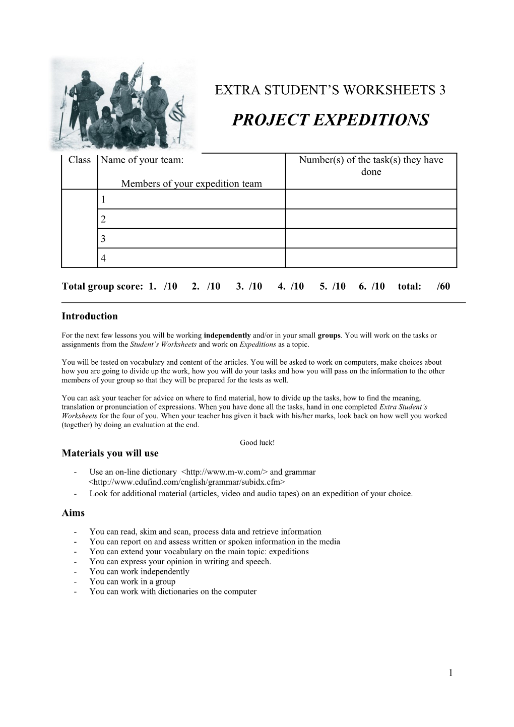Project Expeditions