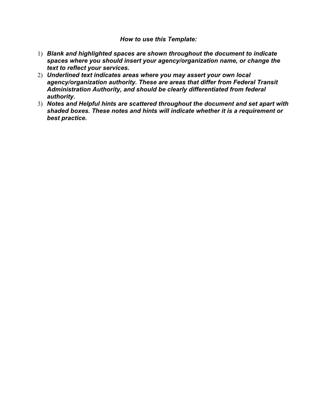 Drug & Alcohol Testing Policy Template