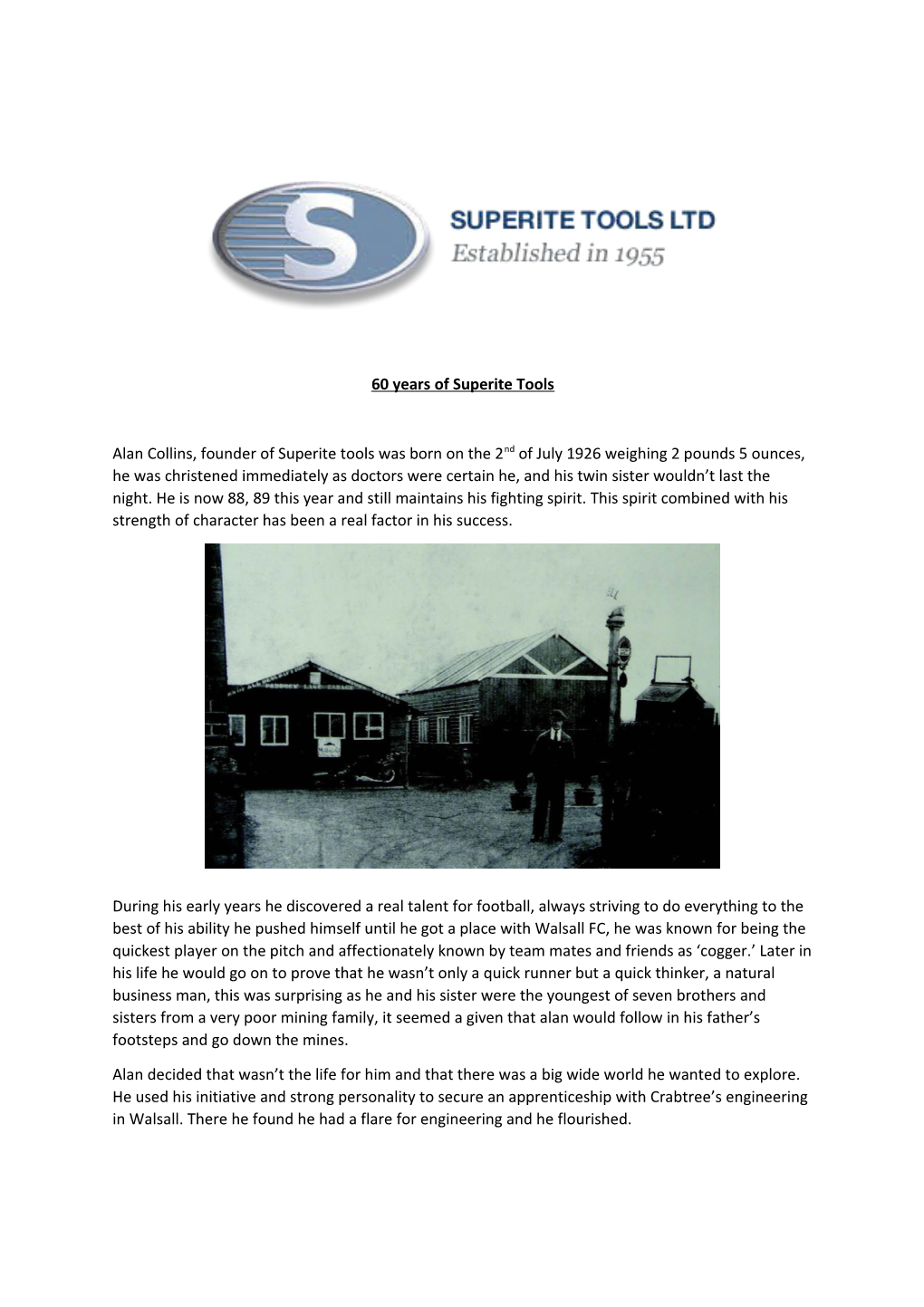 60 Years of Superite Tools