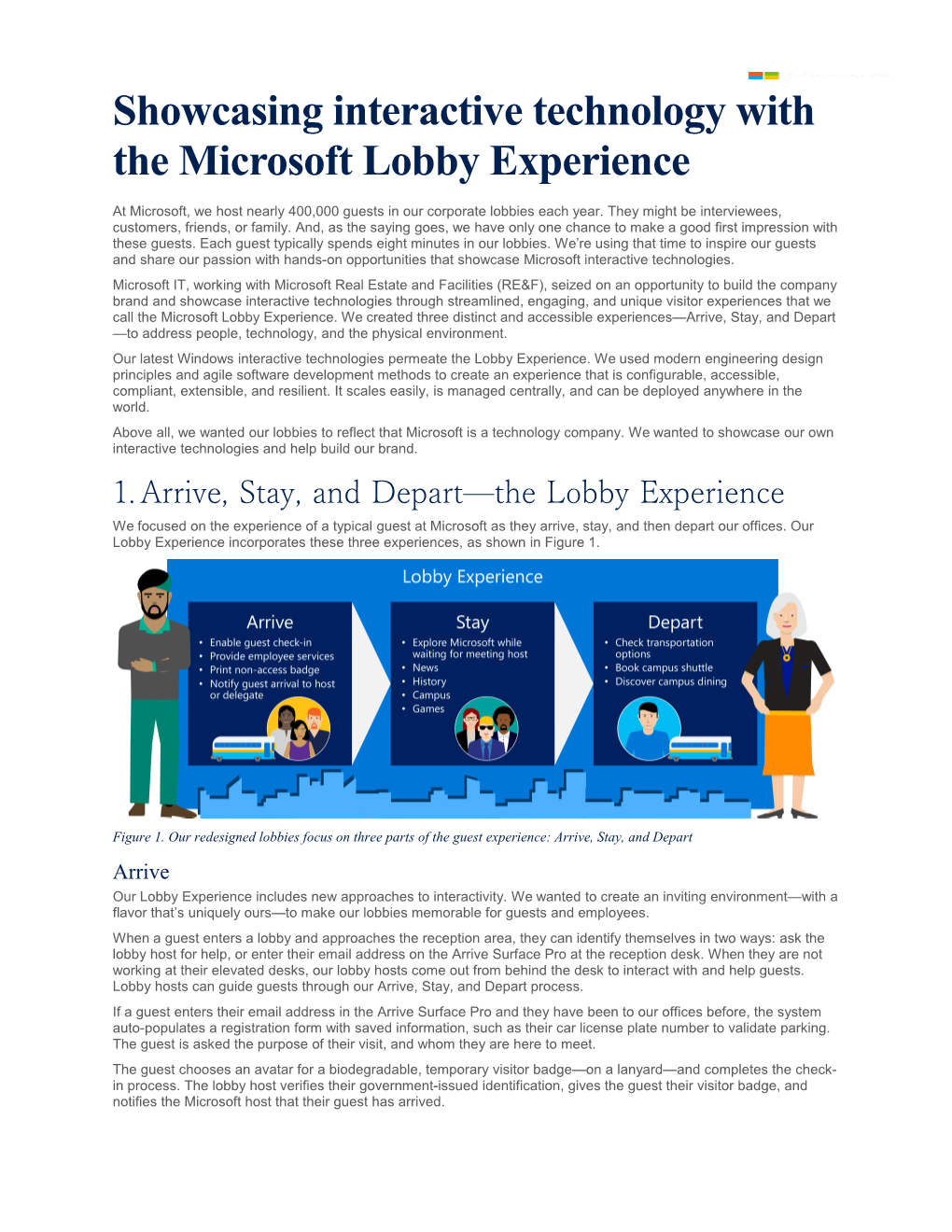 Showcasing Interactive Technology with the Microsoft Lobby Experience