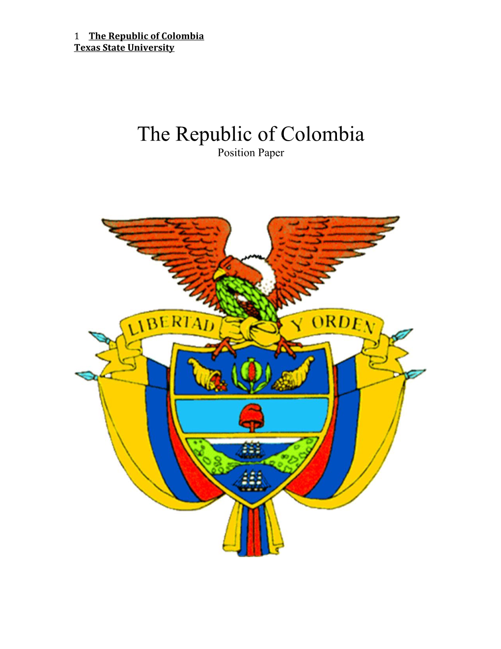 The Republic of Colombia