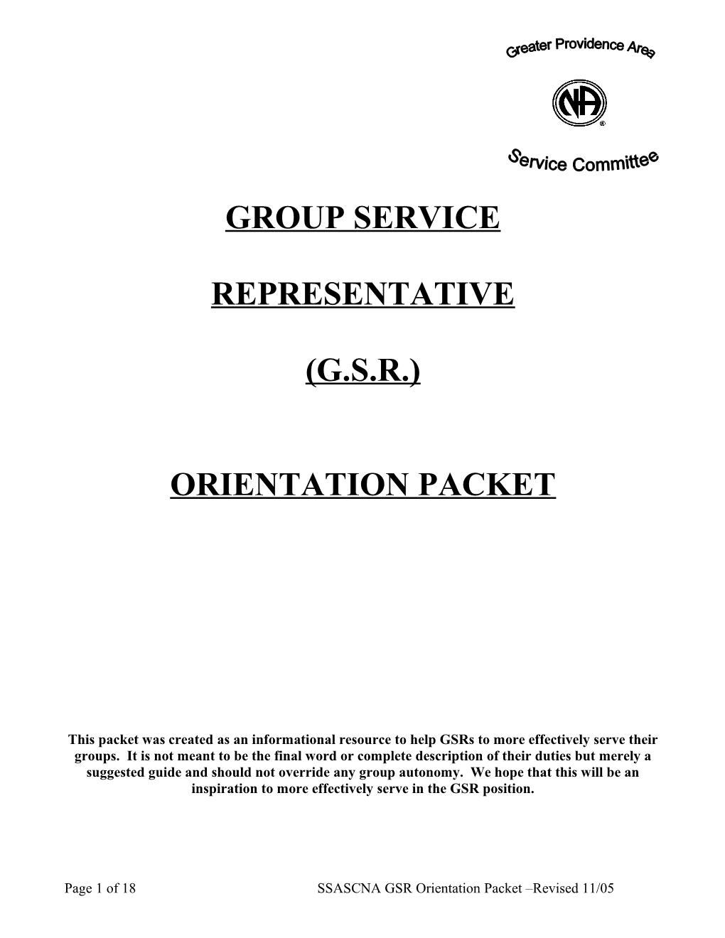 Orientation Packet