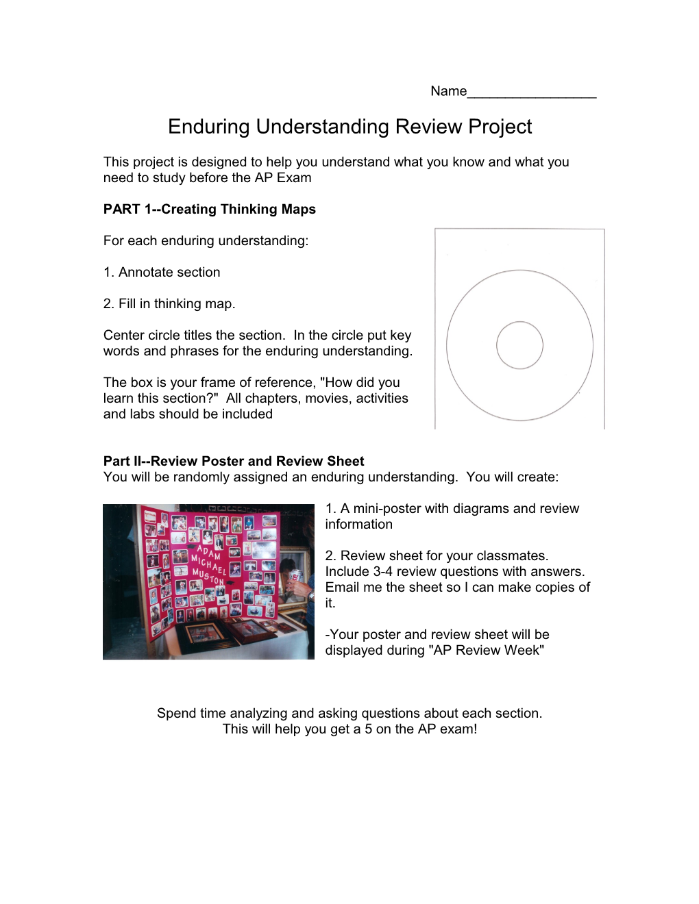 Enduring Understanding Review Project