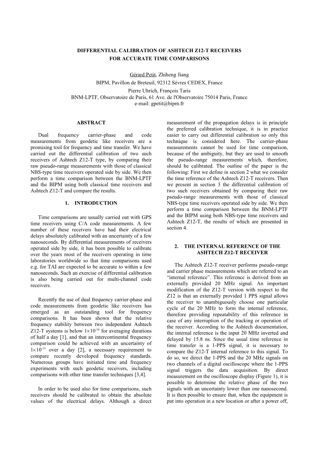 GPS Frequency Transfer Using Carrier Phase Measurements