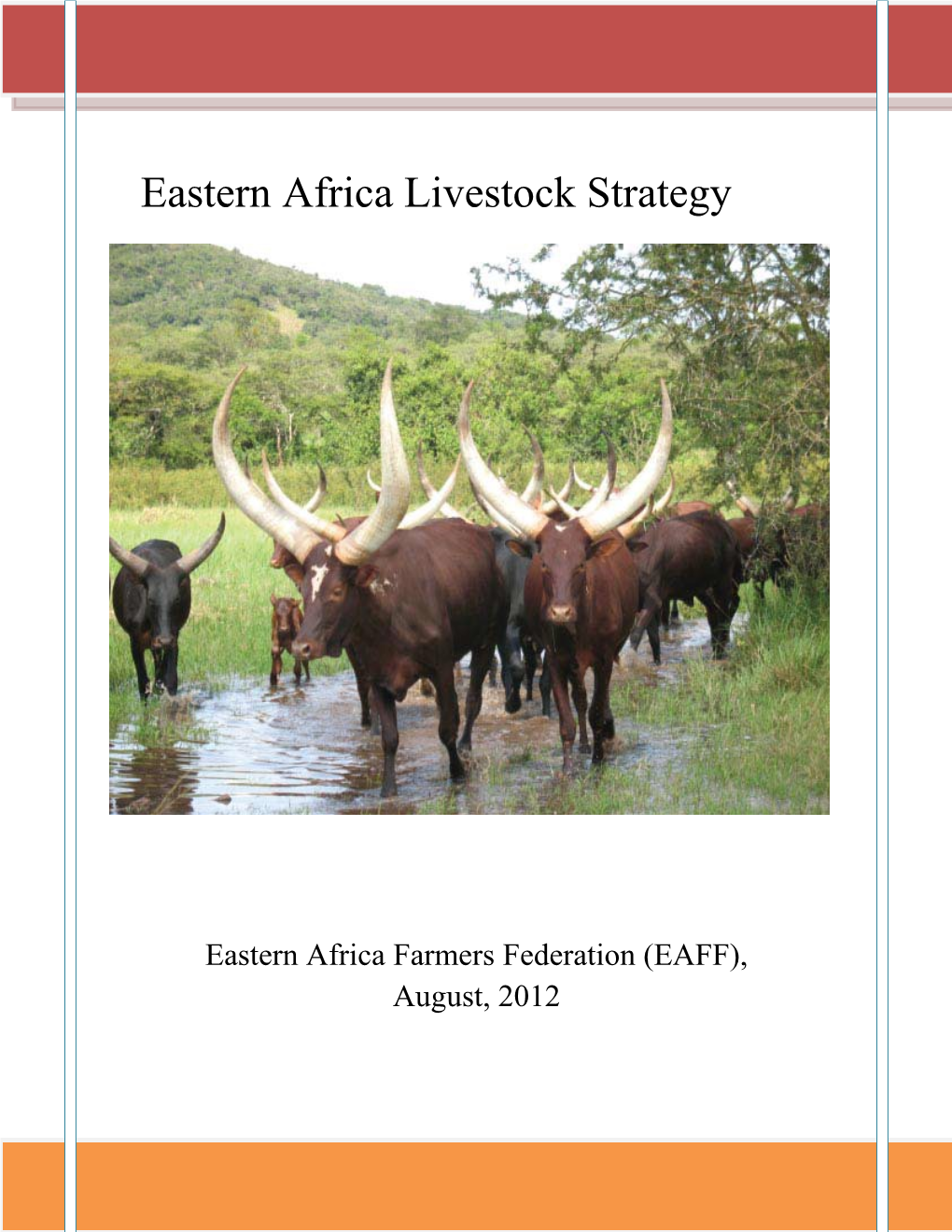 Eastern Africa Livestock Strategy