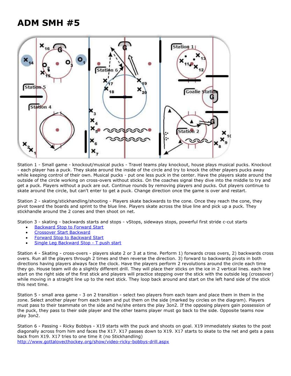 Station 1 - Small Game - Knockout/Musical Pucks - Travel Teams Play Knockout, House Plays