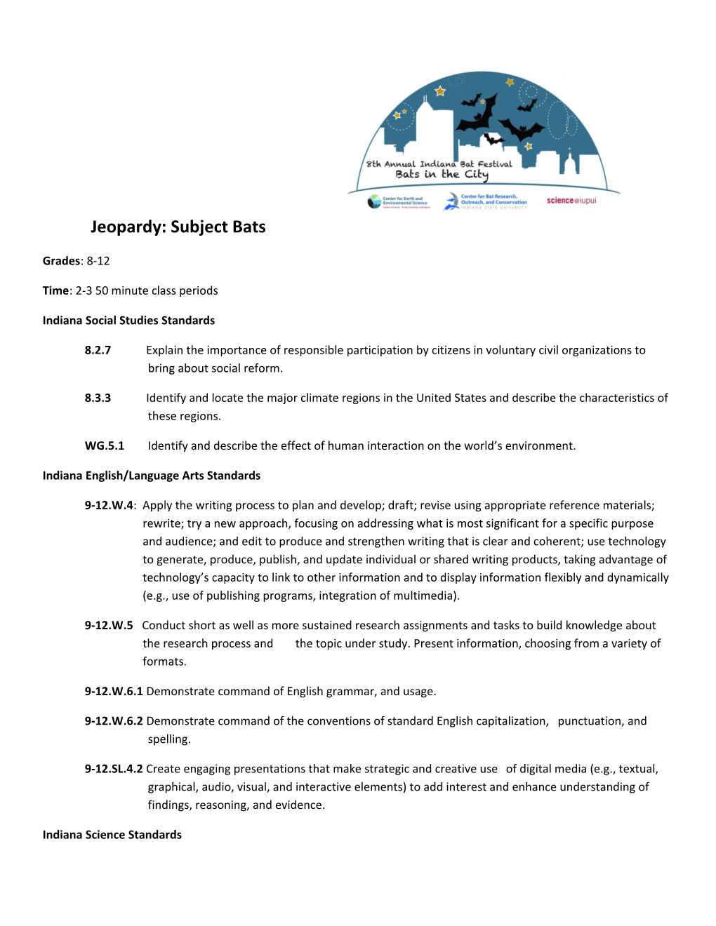 Indiana Social Studies Standards