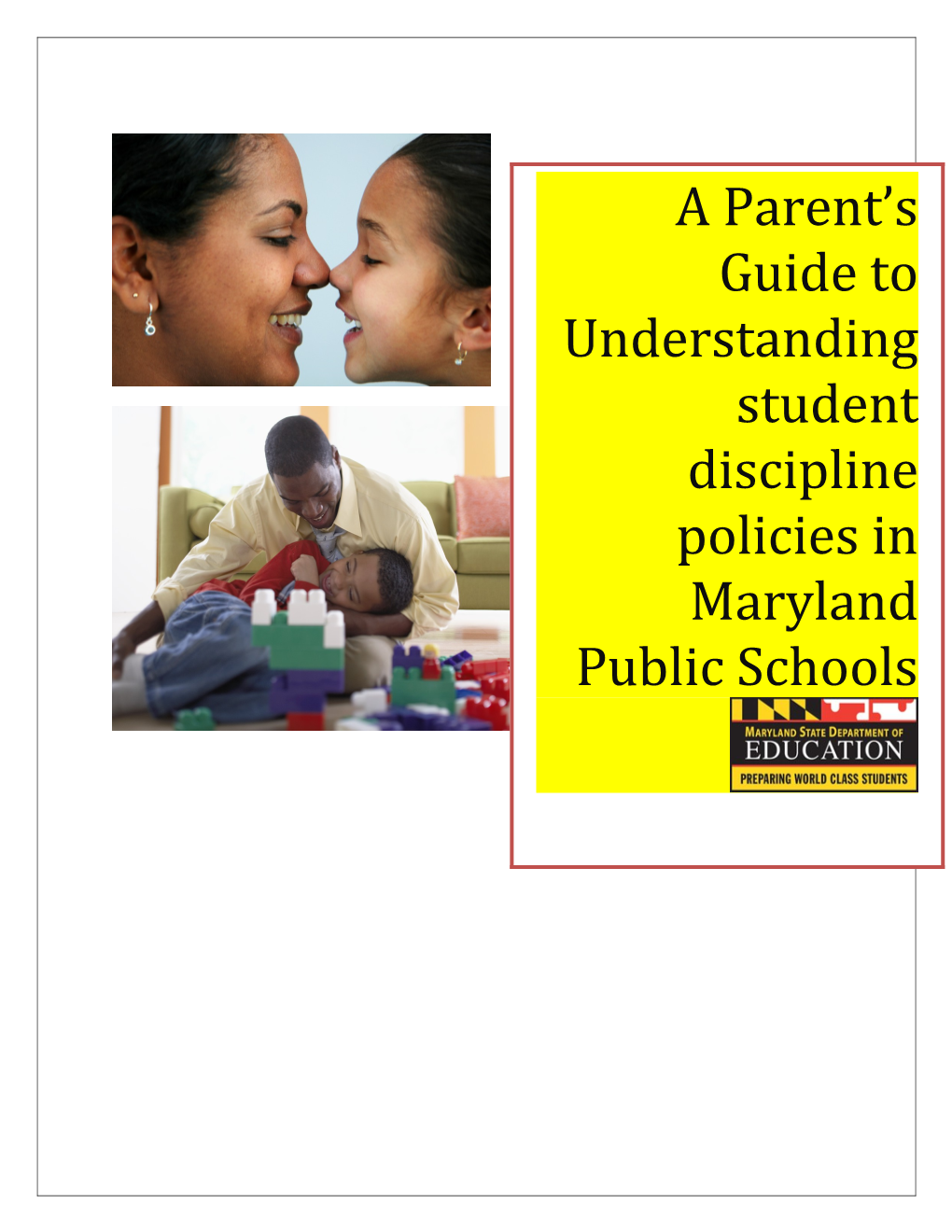 A Parent S Guide to Understanding Student Discipline Policies in Maryland Public Schools