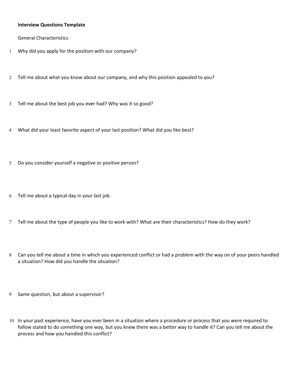 SPIES0102: 1St Inflection HR Interview Questions