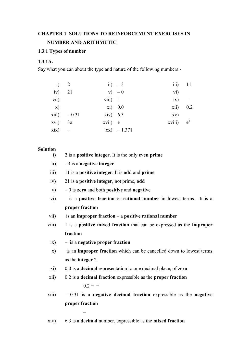 Chapter 2 Reinforcement in Number and Arithmetic