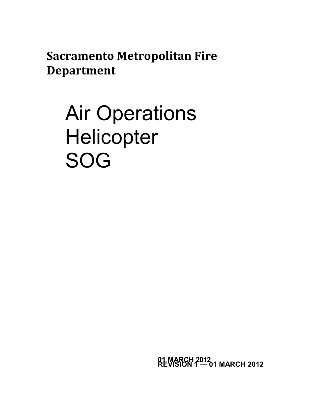 Sacramento Metropolitan Fire Department