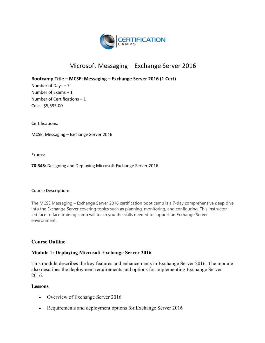 Microsoft Messaging Exchange Server 2016