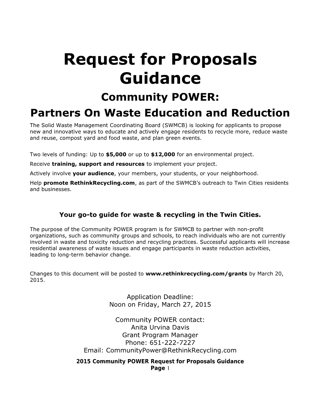 Partners on Waste Education and Reduction