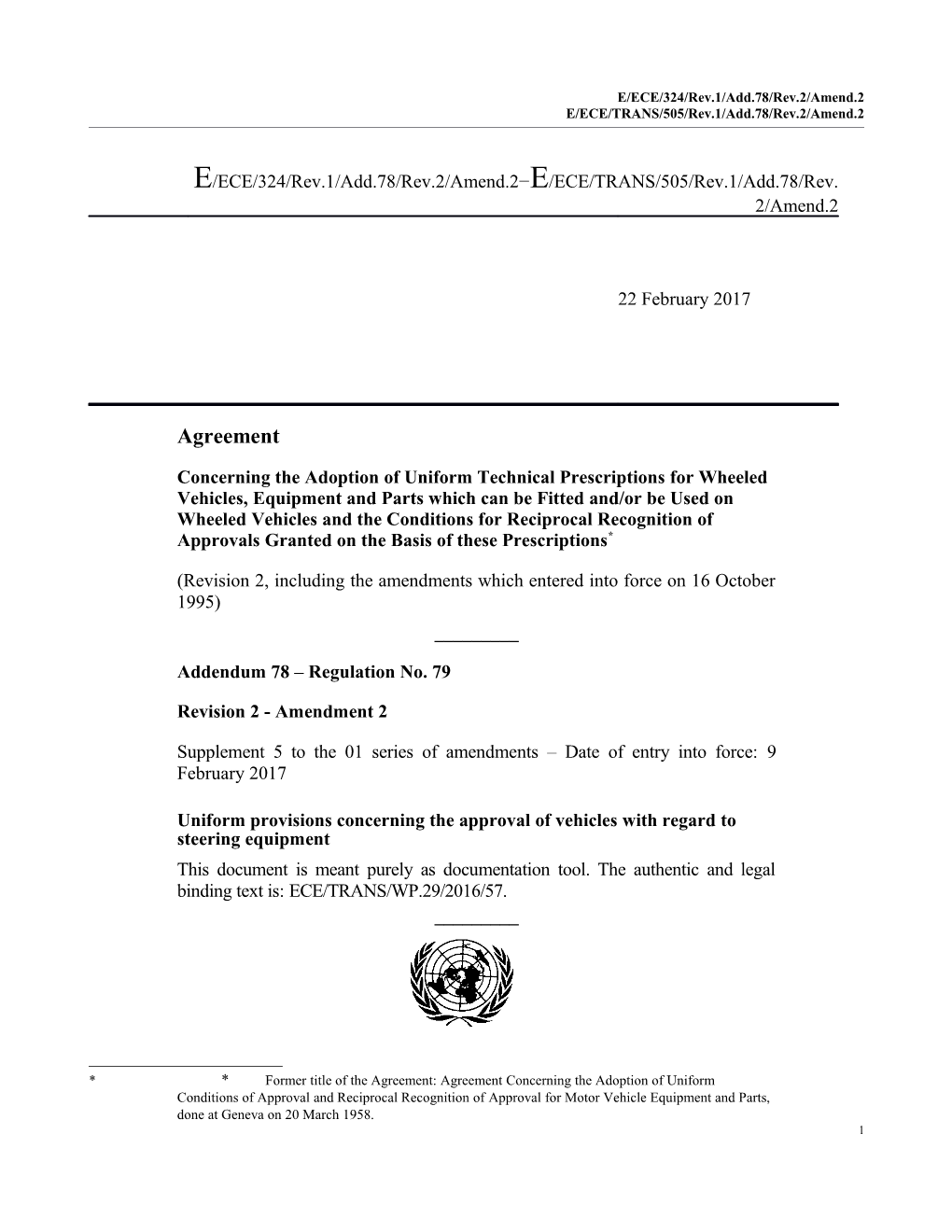 E/ECE/324/Rev.1/Add.78/Rev.2/Amend.2 E/ECE/TRANS/505/Rev.1/Add.78/Rev.2/Amend.2