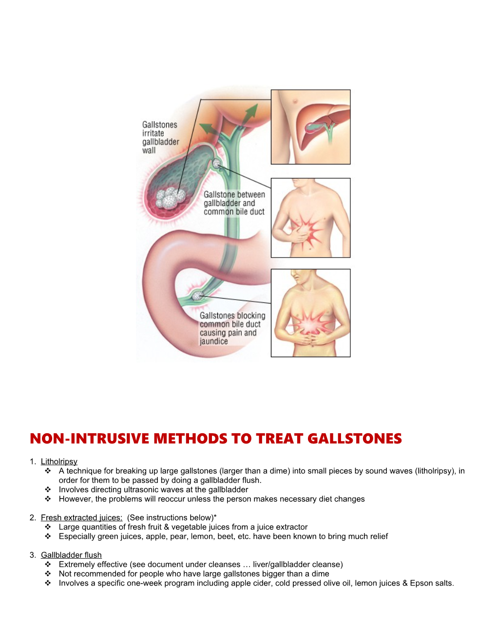 Two Types of Gallstones