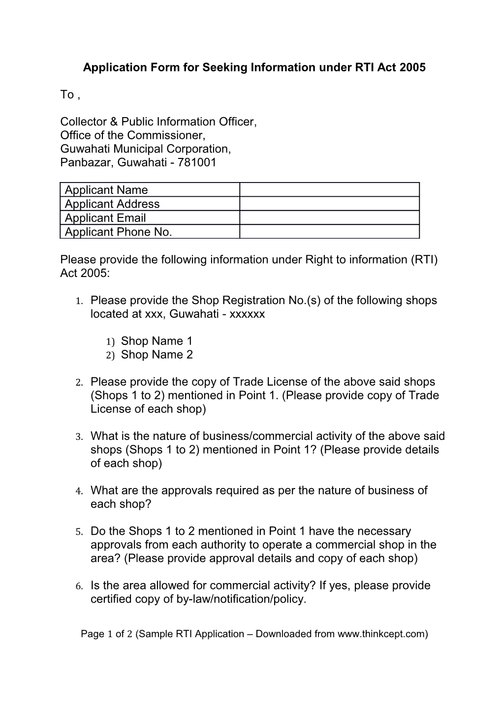 Sample RTI Application