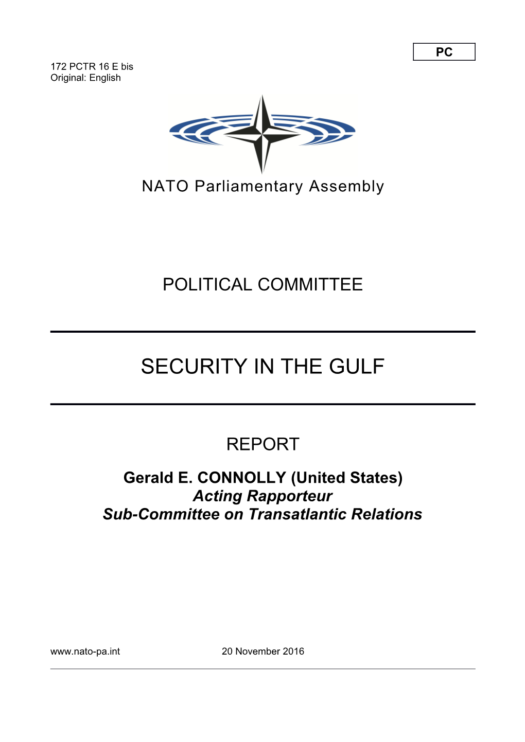 172 PCTR 16 E Bis - Security in the Gulf