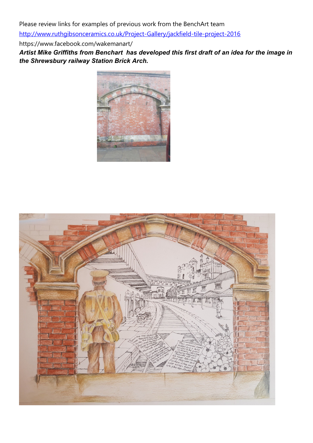 A Tile Mural for Shrewsbury Railway Station