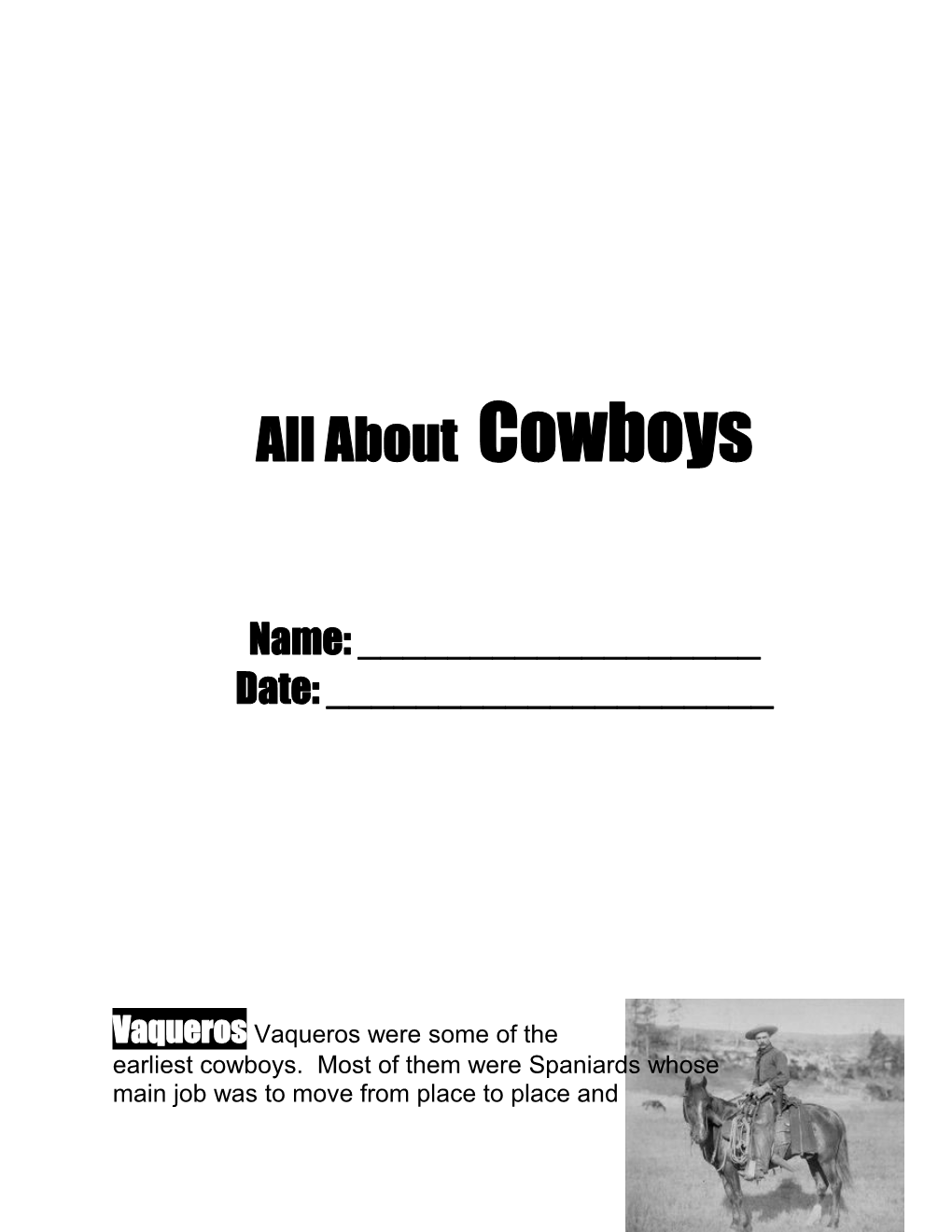 All About Cowboys