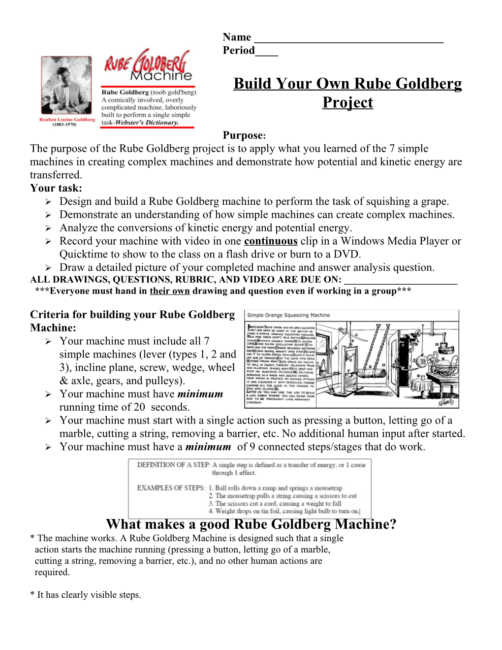 Build Your Own Rube Goldberg Project