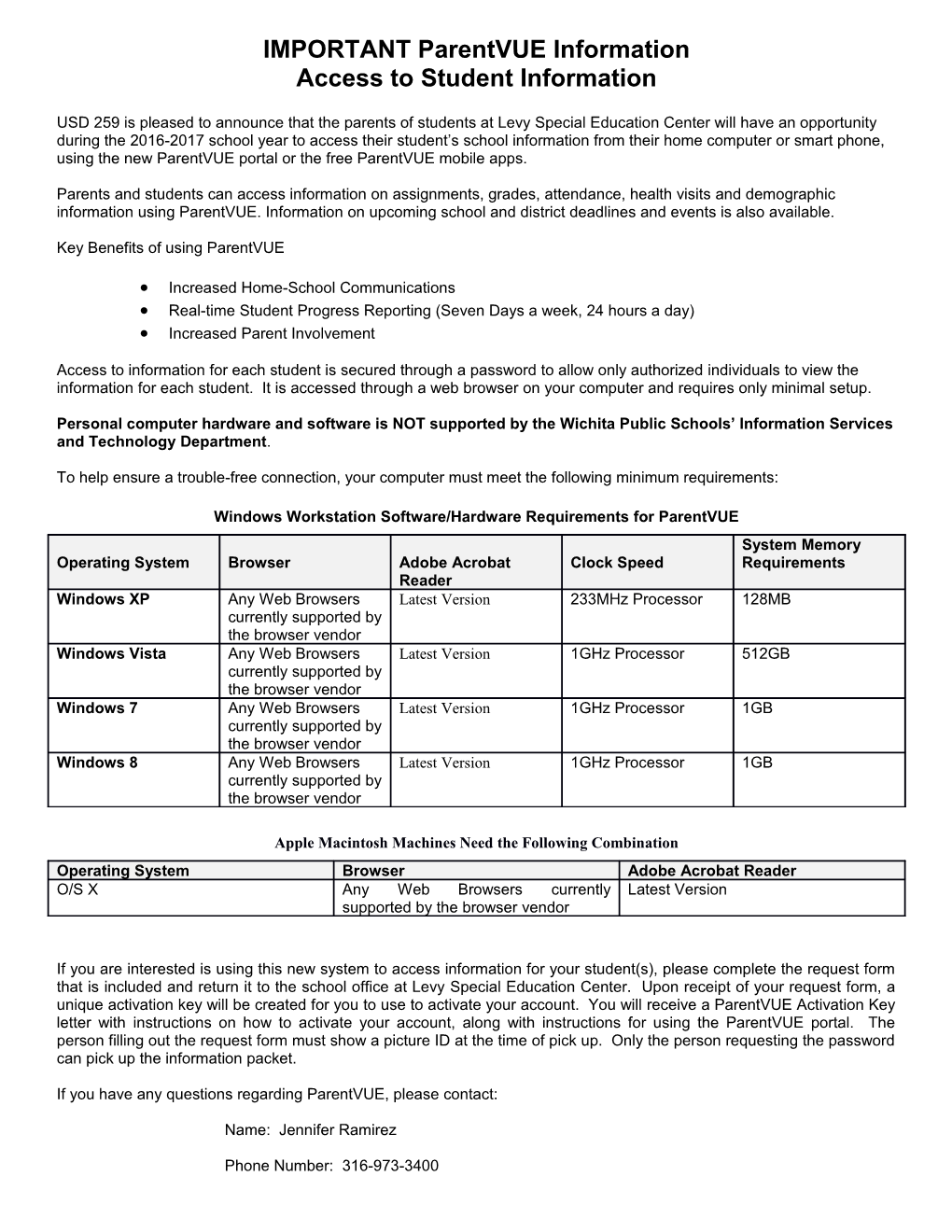 Access to Student Information