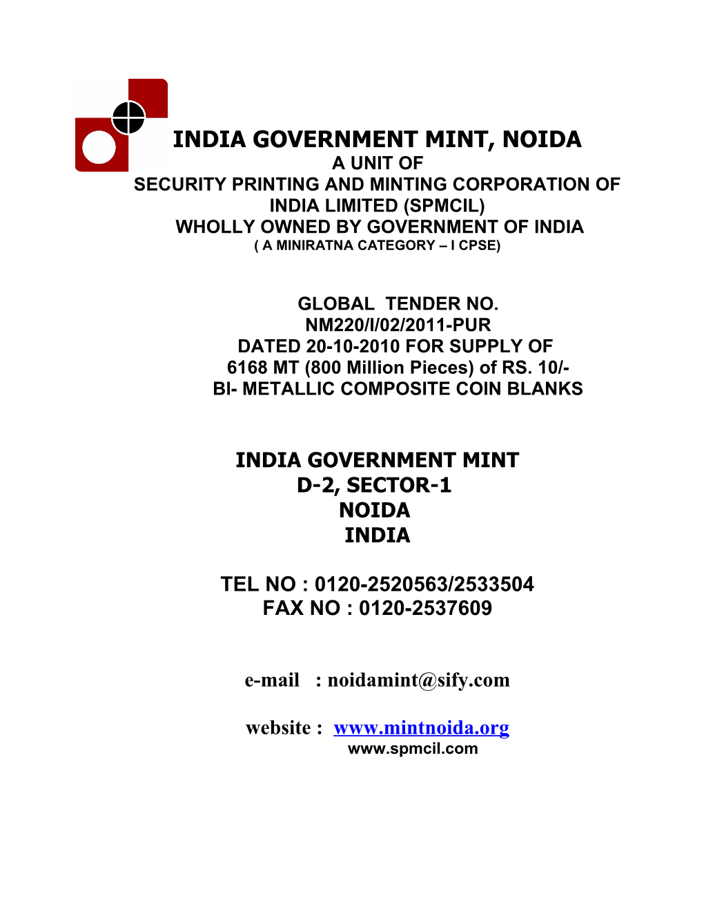 India Government Mint, Noida