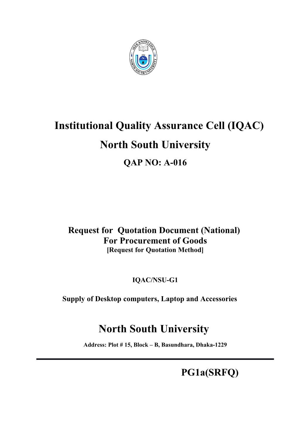 Institutional Quality Assurance Cell (IQAC)