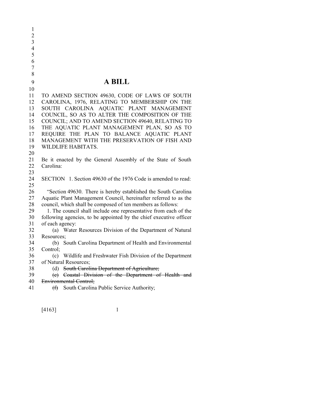 2017-2018 Bill 4163 Text of Previous Version (Apr. 20, 2017) - South Carolina Legislature Online