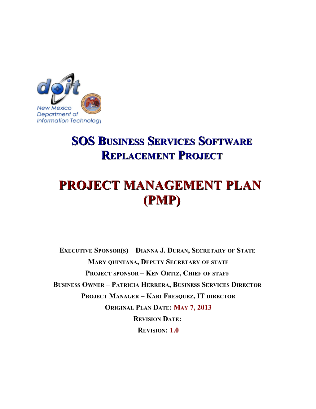 SOS Business Services Software Replacement Project
