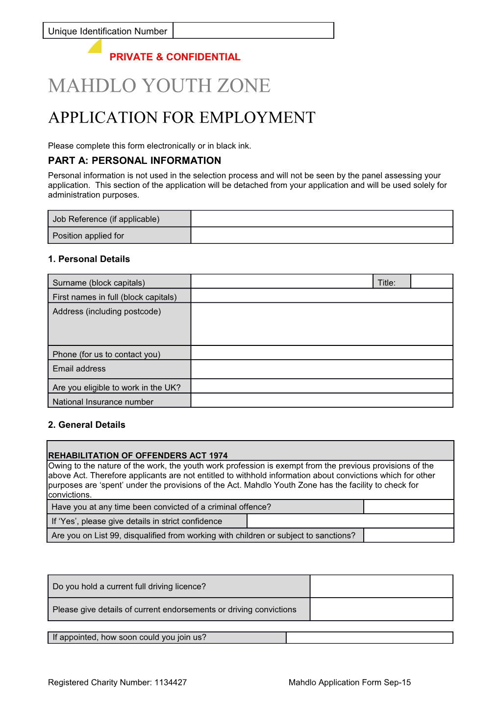 Please Complete This Form Electronically Or in Black Ink