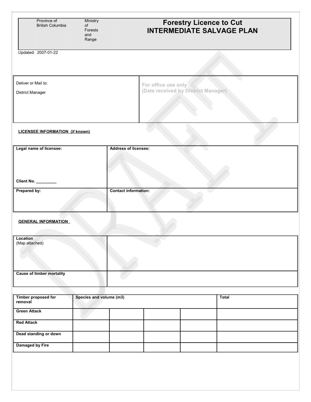 SP Form (Draft)