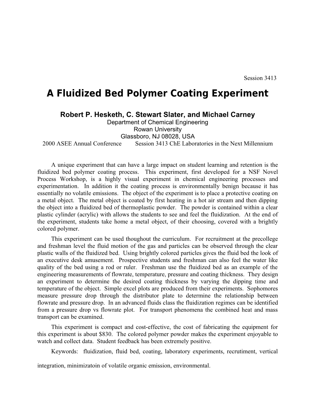 Fluidized Bed Powder Coating