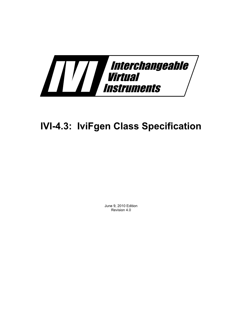Ivifgen Class Specification