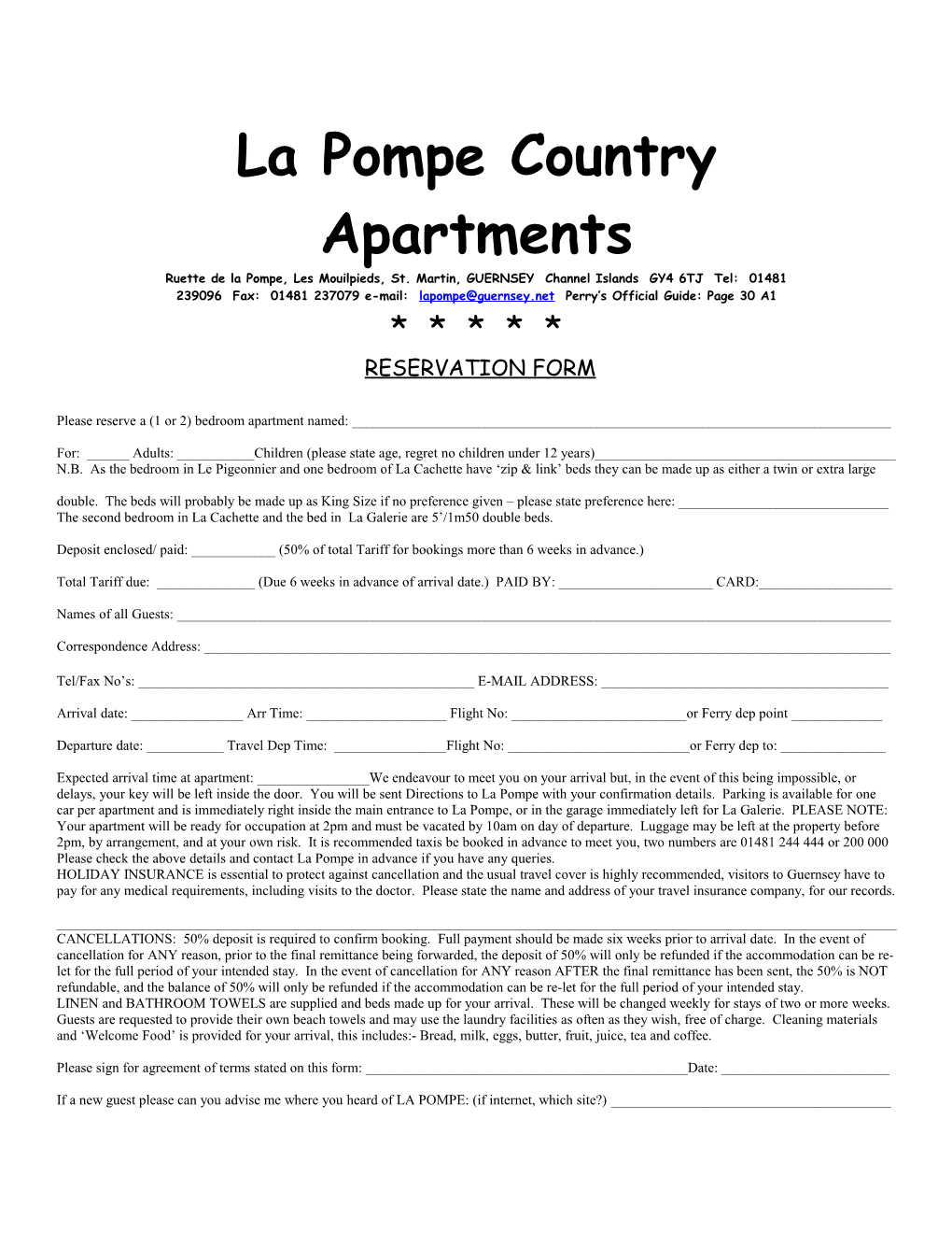 La Pompe Country Apartments