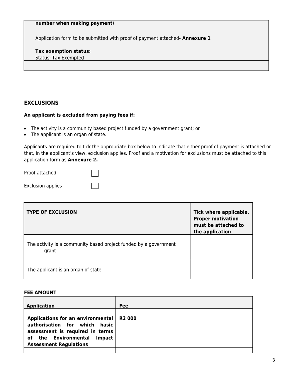 Application Form for Environmental Authorisation - 8 December 2014