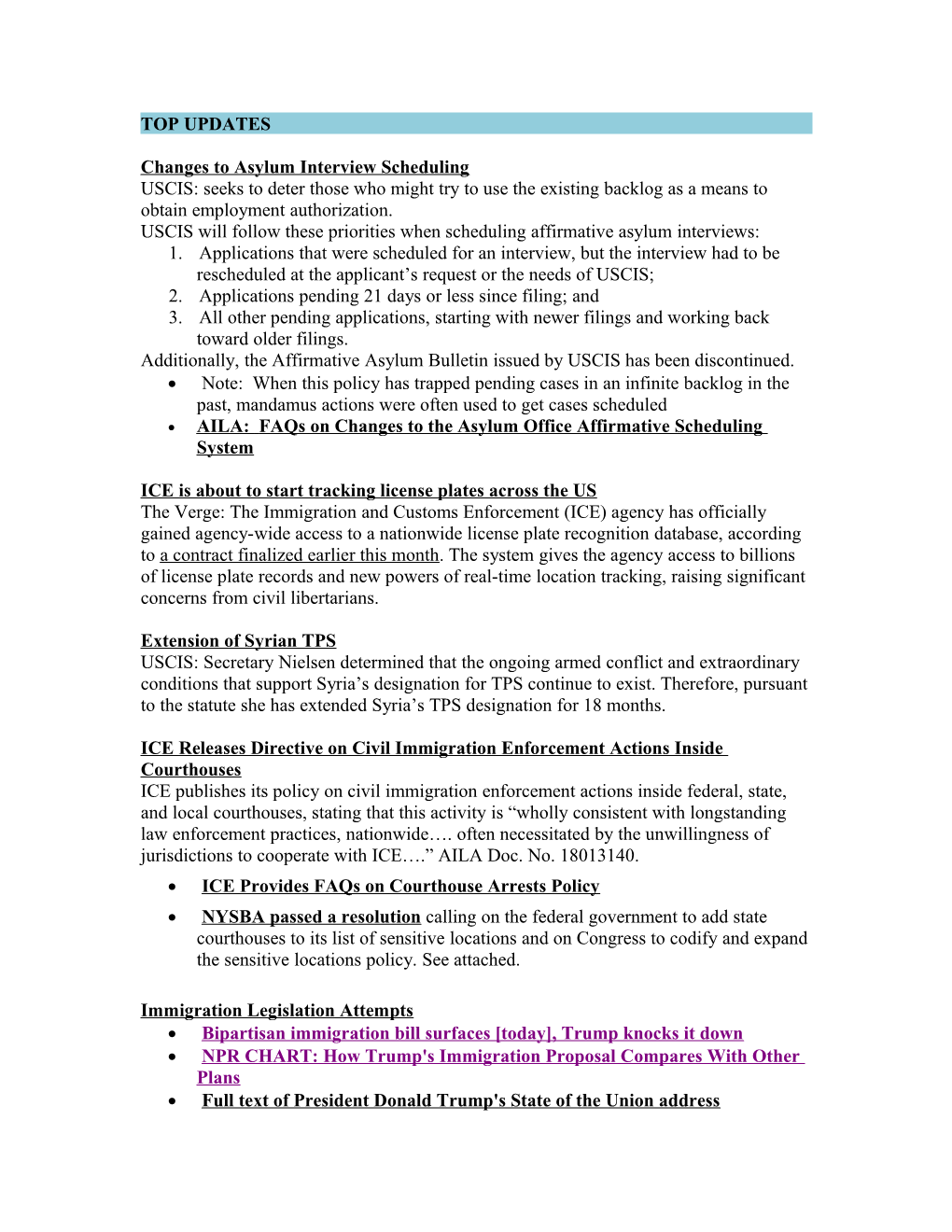 Changes to Asylum Interview Scheduling