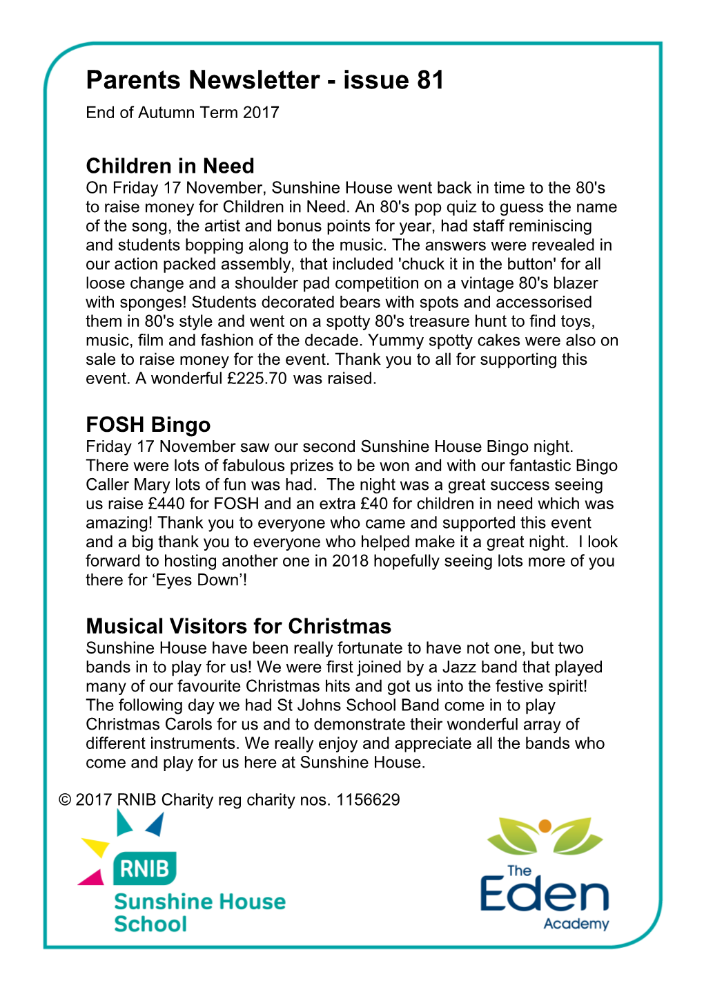 Parents Newsletter - Issue 81