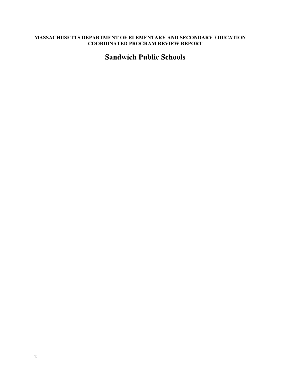 Sandwich CPR Final Report 2012-2013