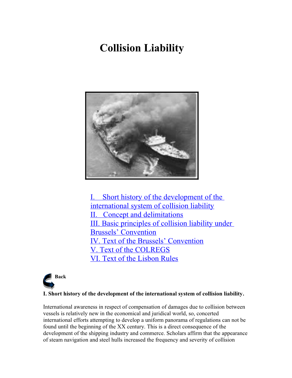 Collision Liability