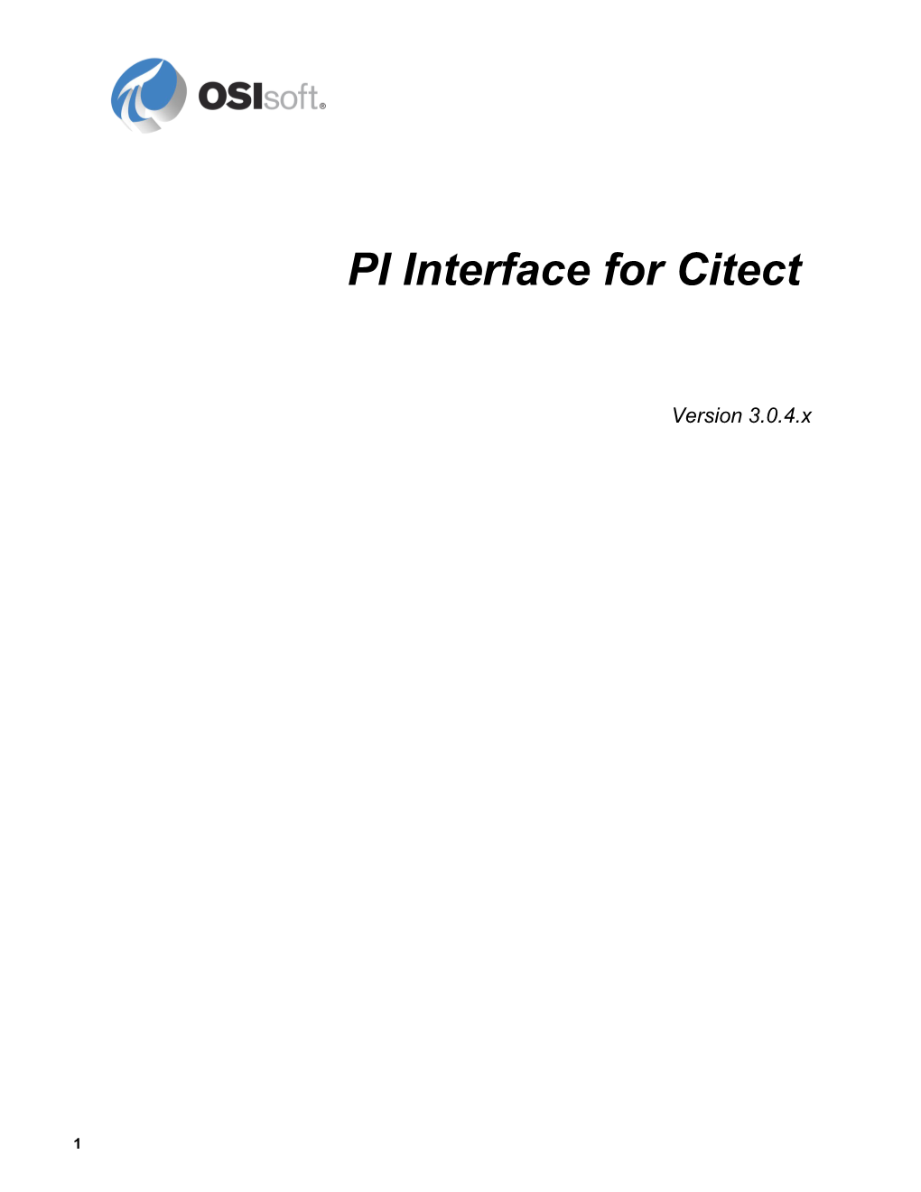 PI Interface for Citect