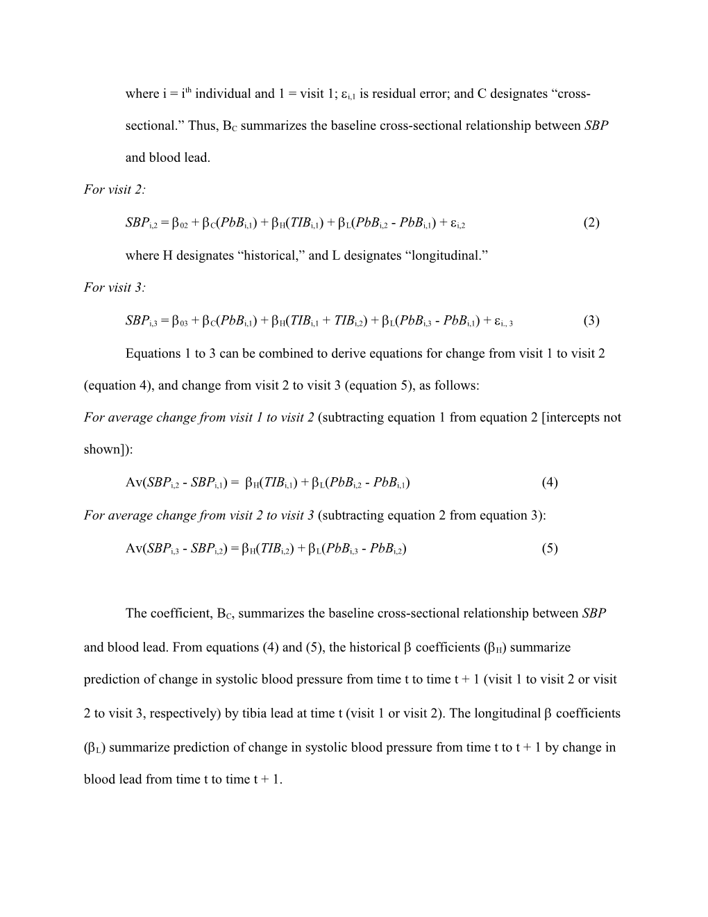 This Appendix Contains a Complete Description of the Regression Equations Corresponding