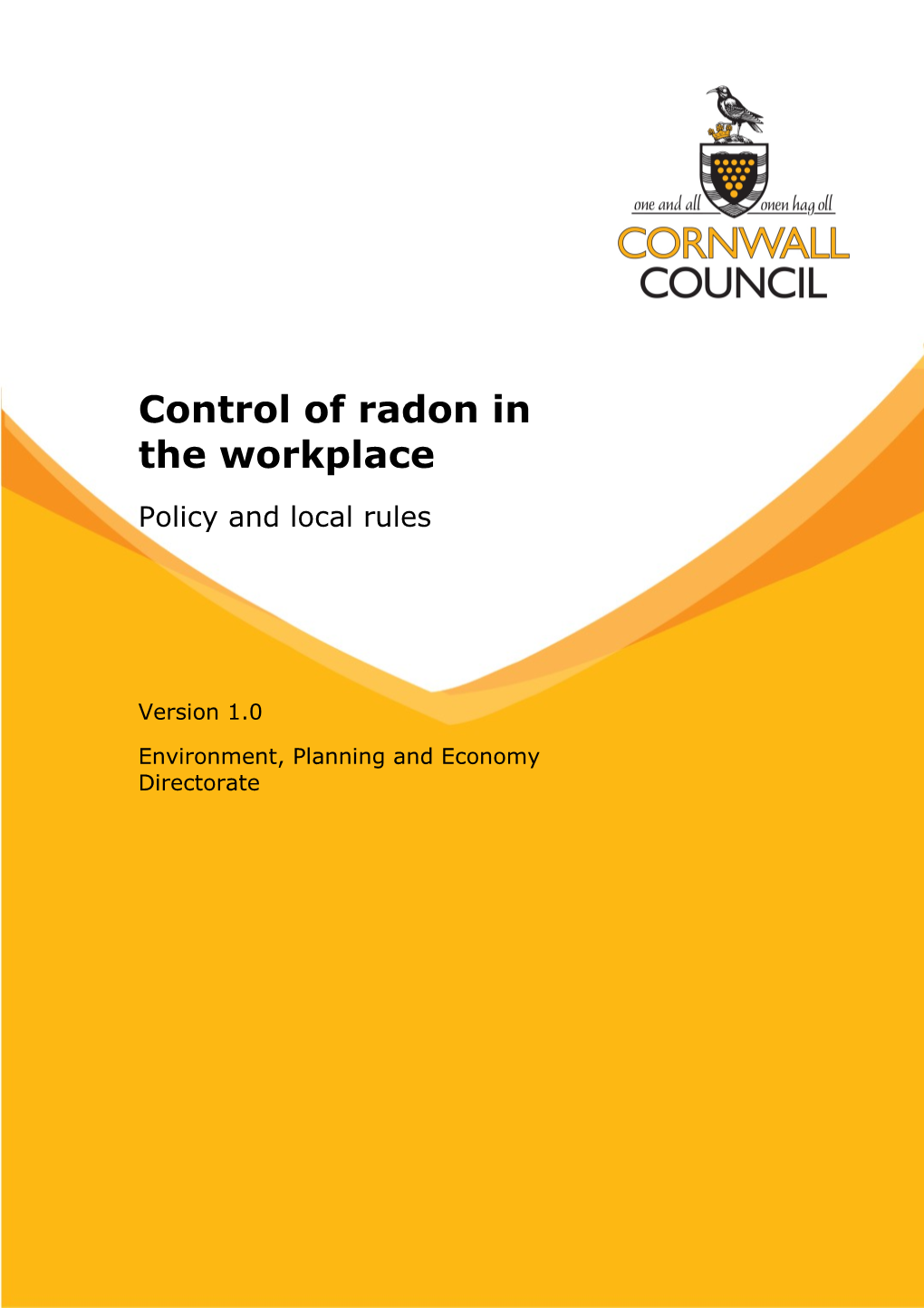 Control of Radon in the Workplace