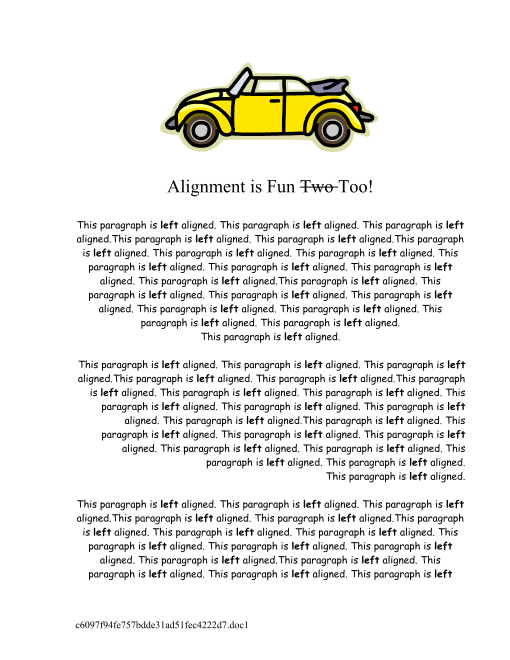 Alignment Is Fun Two Too!