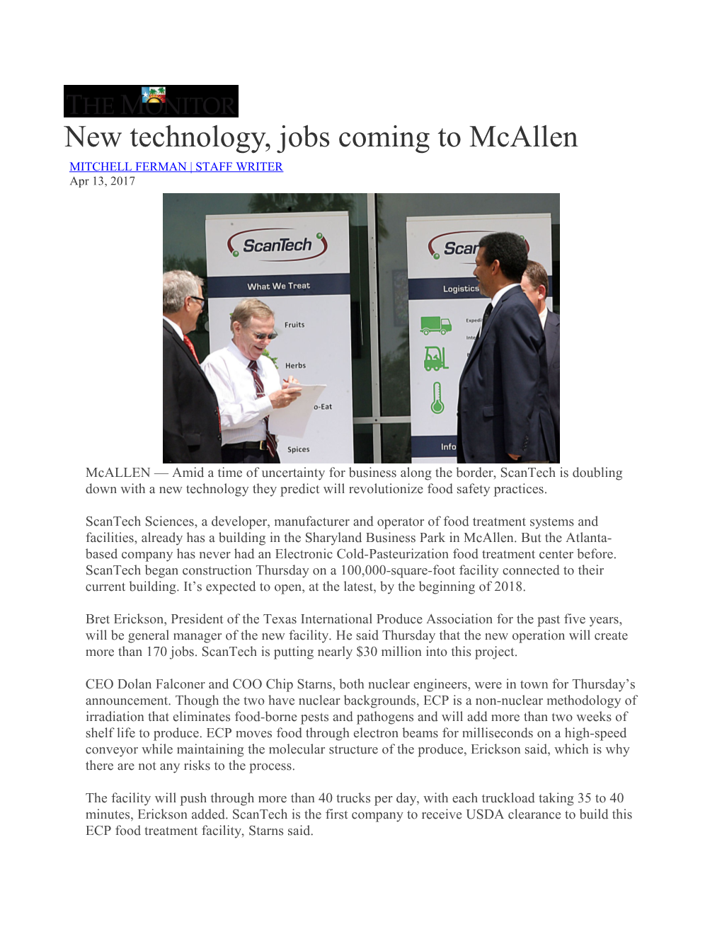 New Technology, Jobs Coming to Mcallen