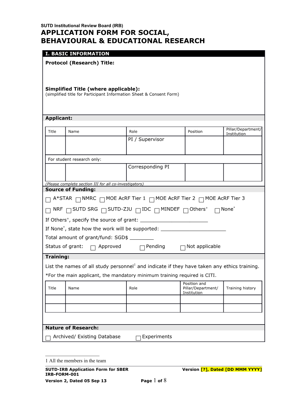 Application Form Forsocial