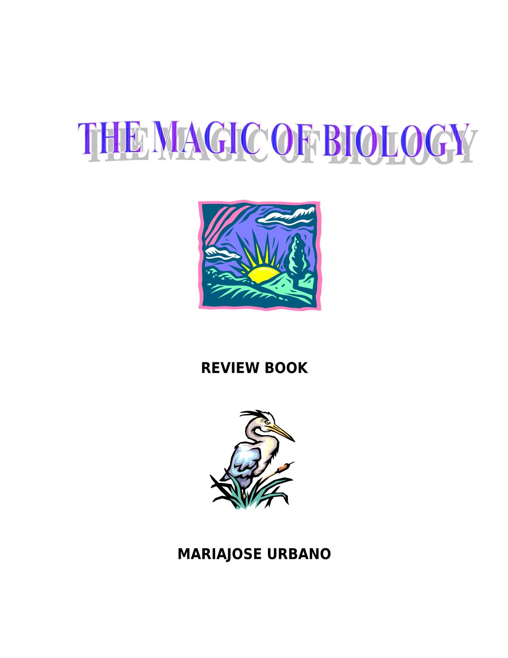 Mariajose S Riview Book