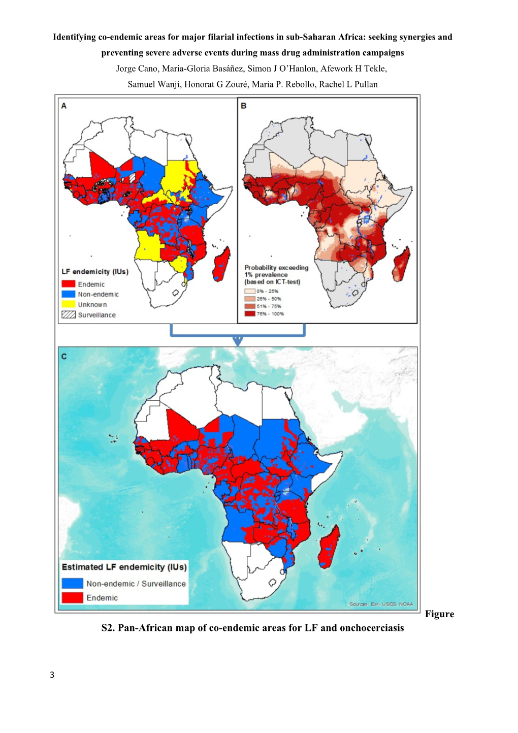 Identifying Co-Endemic Areas for Major Filarial Infections in Sub-Saharan Africa: Seeking